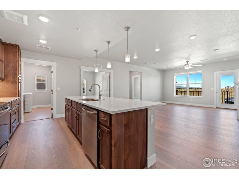 Furnished interior view inside a new home in Northfield at Old Town - Vista Collection, Fort Collins (Image 8).