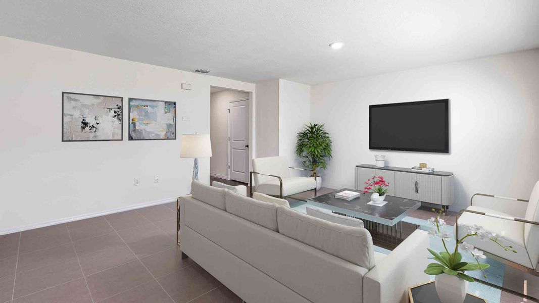 Furnished interior view inside a new home in Sandal Key, Weeki Wachee (Image 5).