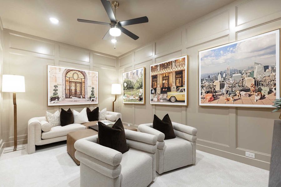 Representative Entertainment Room - some options shown