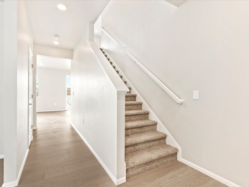 Spacious, unfurnished interior of a new home in Frontier Estates - The Flora Collection, Firestone (Image 10). Spacious, unfurnished interior of a new home in Frontier Estates - The Flora Collection, Firestone (Image 10).