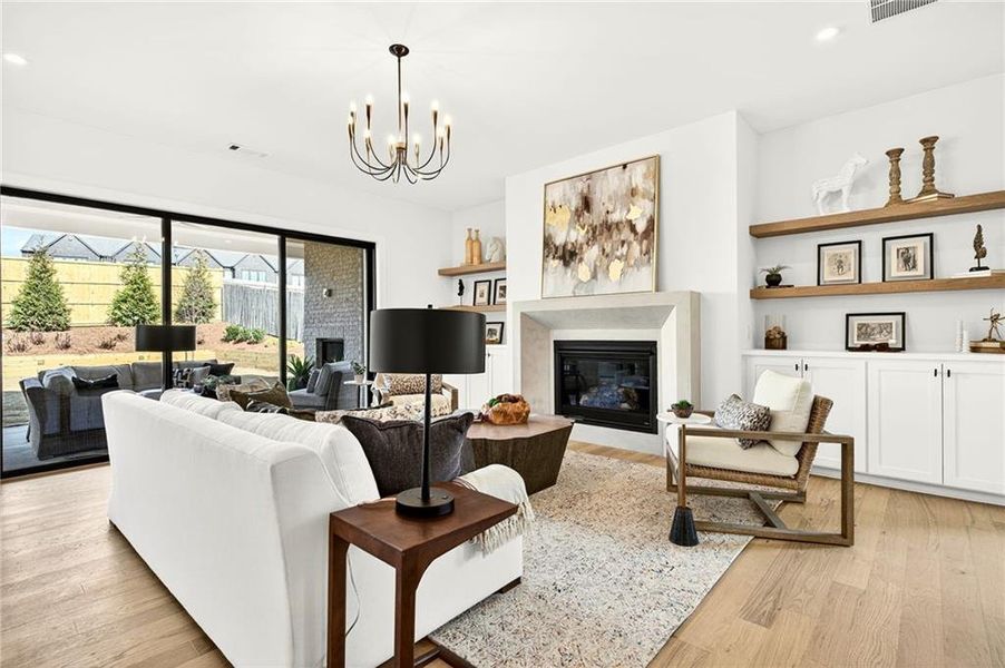 Furnished interior view inside a new home in , Brookhaven (Image 35).