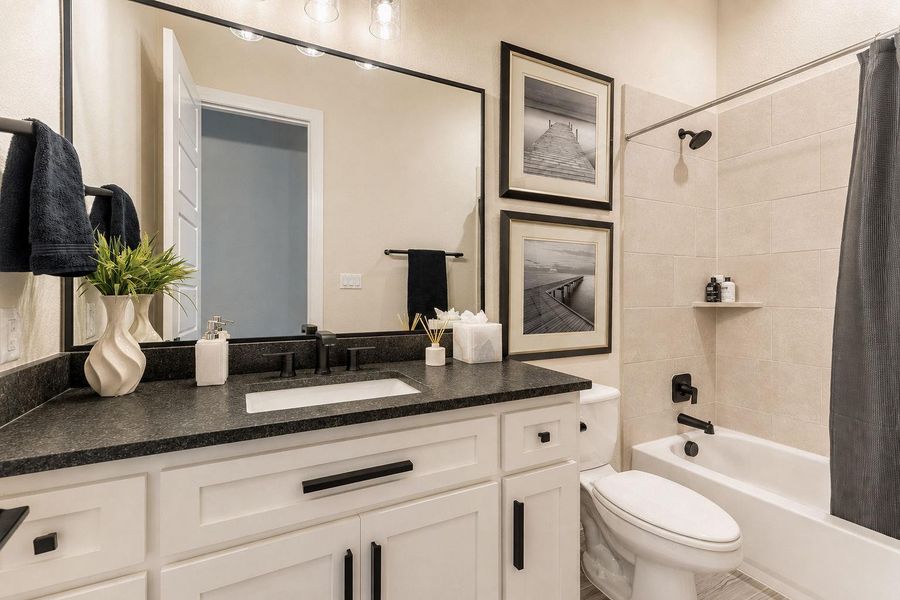 Furnished interior view inside a new home in , Dripping Springs (Image 9).