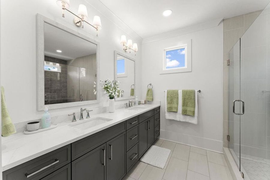 Furnished interior view inside a new home in The Carlyle, Marietta (Image 12).