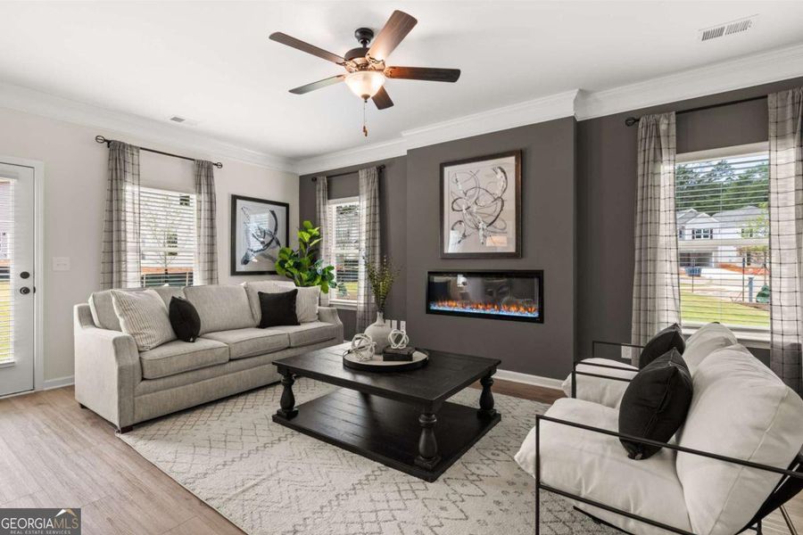 Furnished interior view inside a new home in Glendale Towns, Conyers (Image 13).