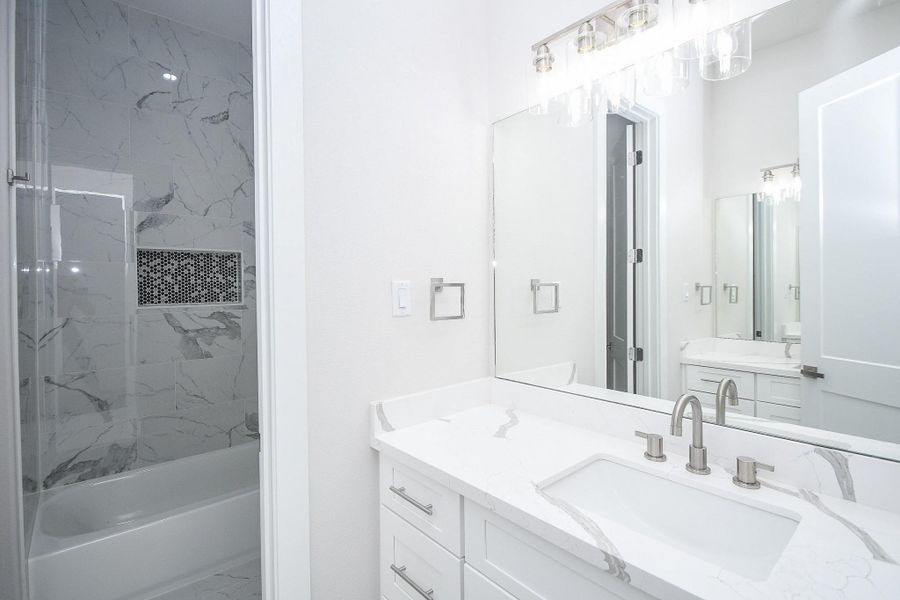 Furnished interior view inside a new home in , Houston (Image 11).