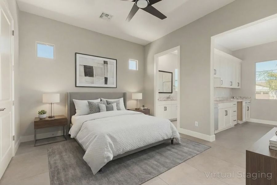 Furnished interior view inside a new home in Bellero Estates, Queen Creek (Image 13).