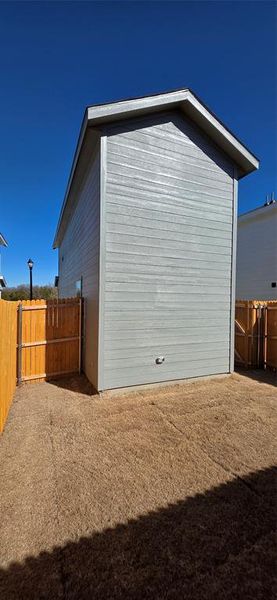 Exterior details and patio area of a home in Tillage Farms, Princeton (Image 13). Exterior details and patio area of a home in Tillage Farms, Princeton (Image 13).