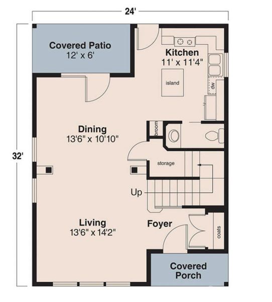 2D floor plan layout of this home in , Gastonia, NC (Image 3).