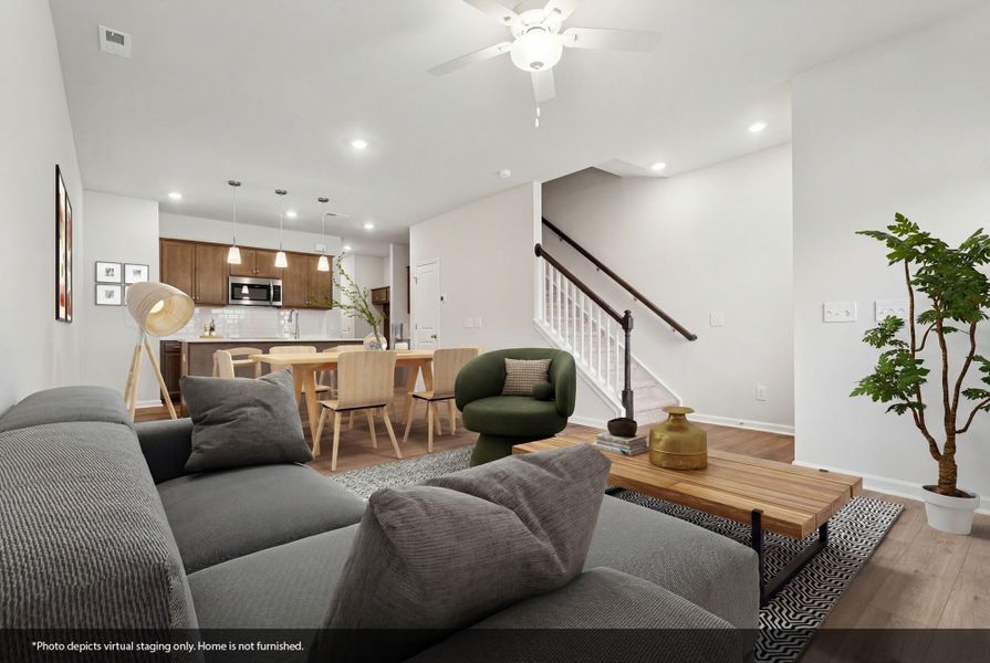 Furnished interior view inside a new home in Lakeview Village, Charlotte (Image 7).