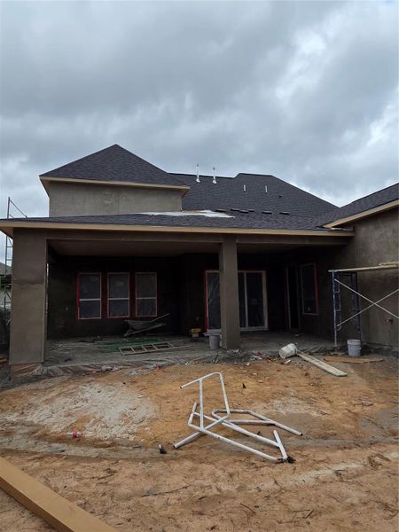 In-progress construction of a new home in Evergreen 70', Conroe, TX (Image 5).