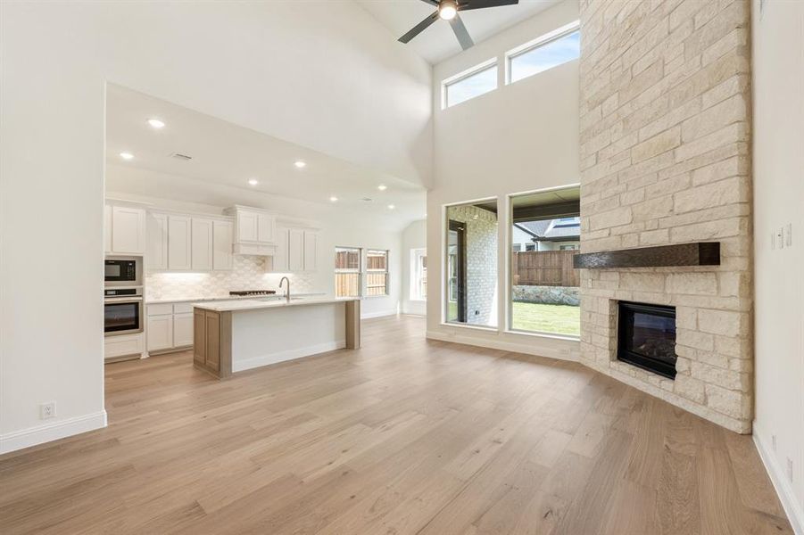 Furnished interior view inside a new home in Windsong Ranch Classic 61, Prosper (Image 12). Furnished interior view inside a new home in Windsong Ranch Classic 61, Prosper (Image 12).
