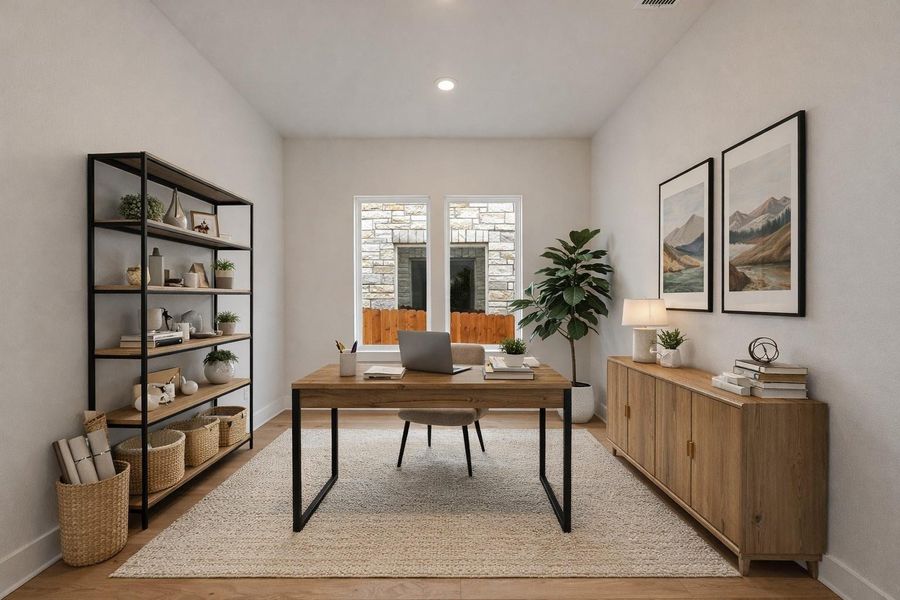 *Virtually Staged Study*