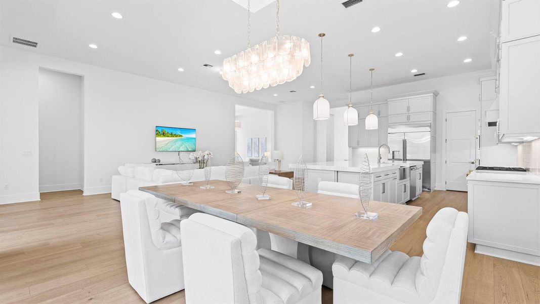 Dining staged Dining staged