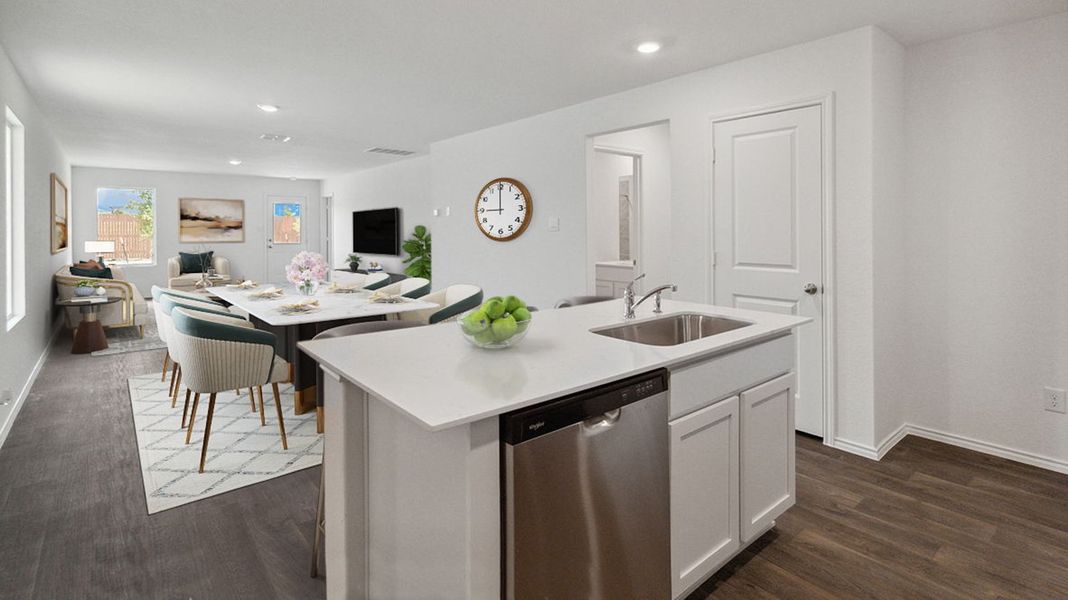Representative furnished interior of a home built from the Caprock by D.R. Horton in Watermark, Alvin (Image 6).