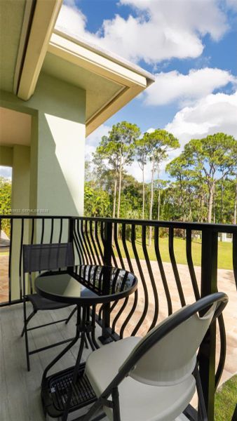 Exterior details and patio area of a home in , Parkland (Image 35).