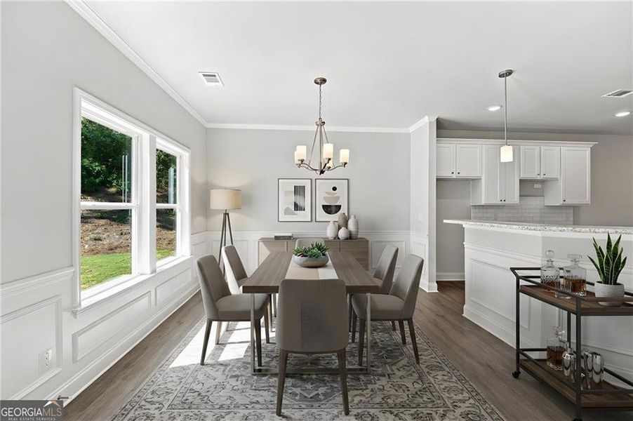 Furnished interior view inside a new home in , Gray (Image 9).