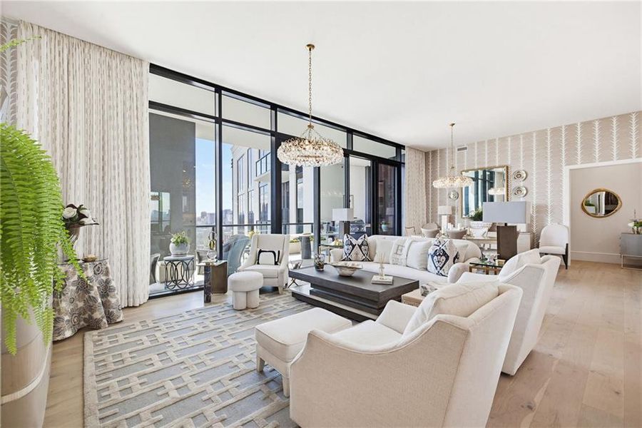 Furnished interior view inside a new home in The Dillon Buckhead, Atlanta (Image 17). Furnished interior view inside a new home in The Dillon Buckhead, Atlanta (Image 17).