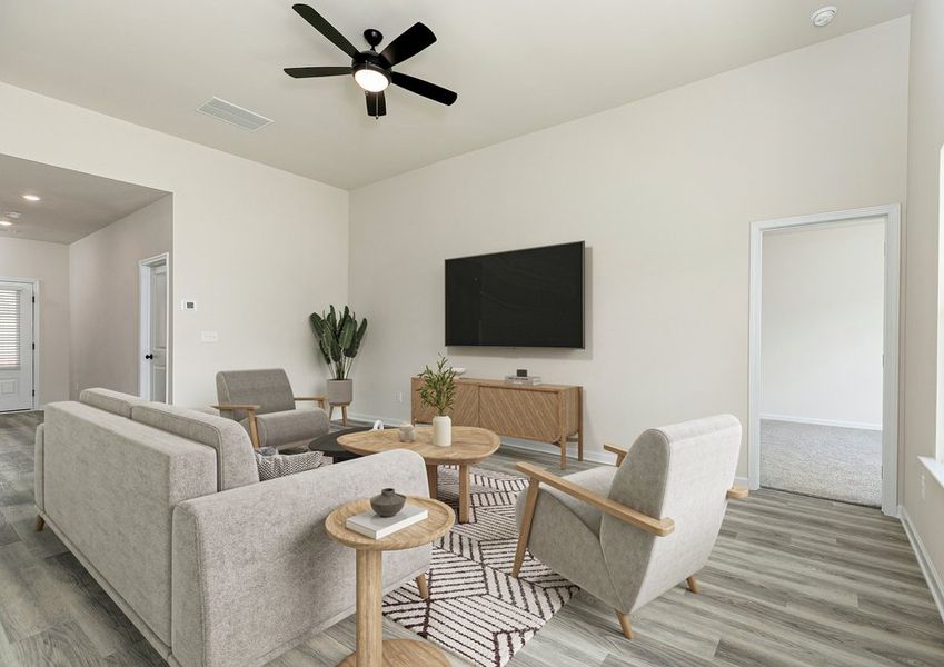 Representative furnished interior of a home built from the Blanco by LGI Homes in Lake Preserve at Jackson Trail, Jefferson (Image 3).