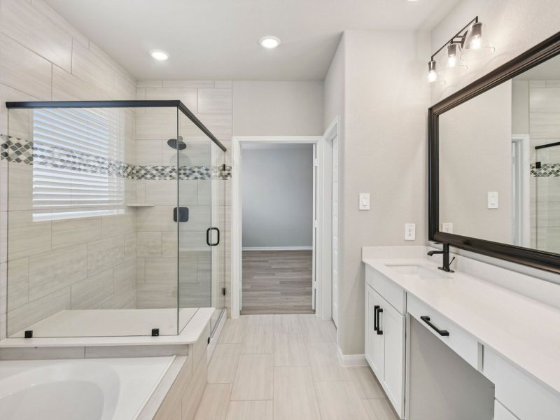 Furnished interior view inside a new home in Pinewood Trails - Luxe Series, Atascocita (Image 9).