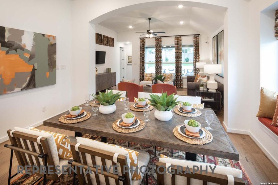 Furnished interior view inside a new home in Prominence, San Antonio (Image 33).