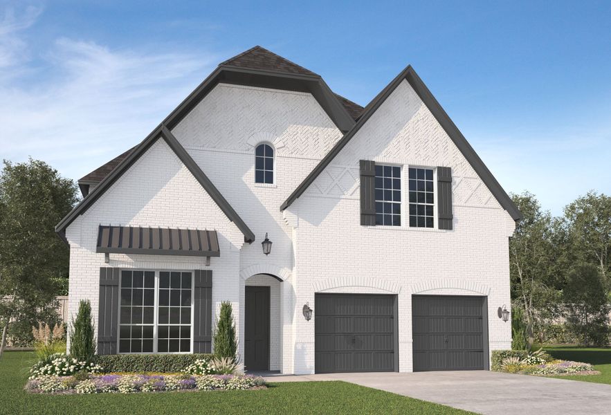 Representative exterior photo of a completed home built from the Barcelona II by Megatel Homes in Bellagio, Forney, TX (Image 1). Representative exterior photo of a completed home built from the Barcelona II by Megatel Homes in Bellagio, Forney, TX (Image 1).
