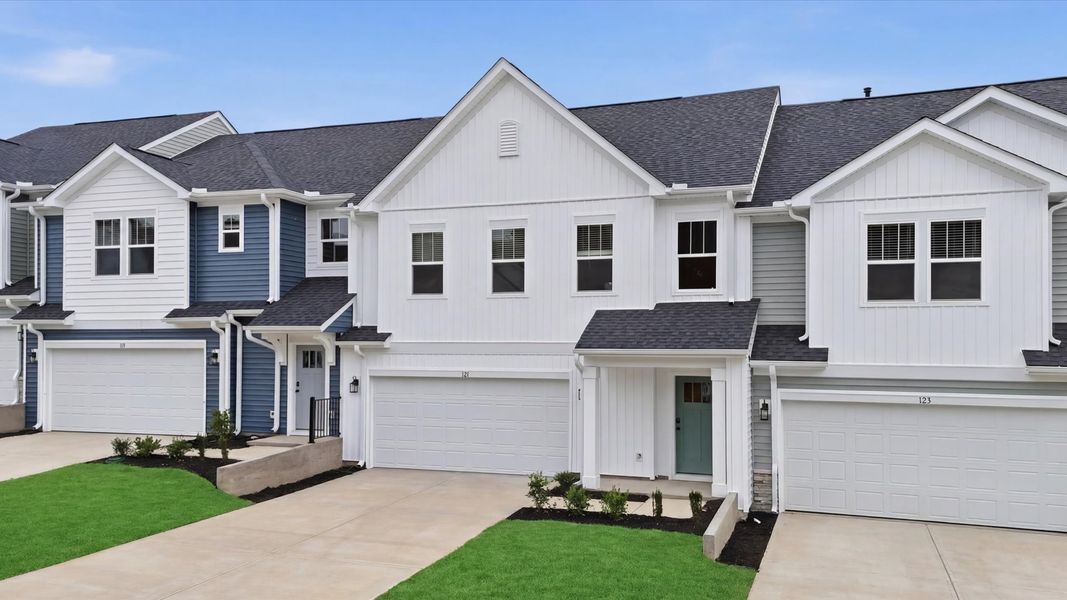 Exclusive DRB Homes exterior with balanced proportions and vibrant curb appeal located in Anderson, SC Exclusive DRB Homes exterior with balanced proportions and vibrant curb appeal located in Anderson, SC