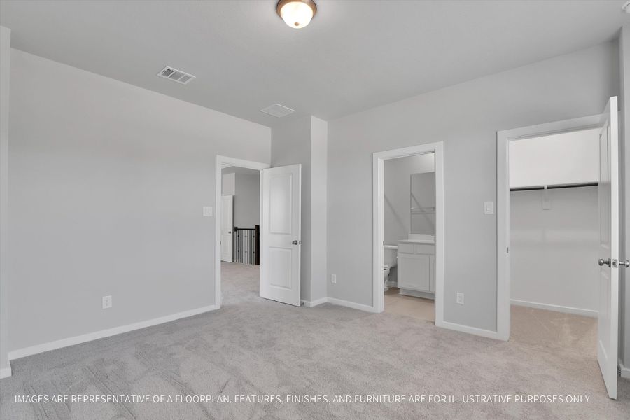 Spacious, unfurnished interior of a new home in Sunterra 50s, Katy (Image 33).