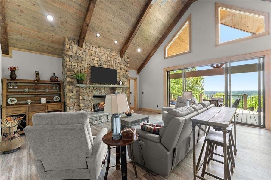 Furnished interior view inside a new home in , Cleveland (Image 10).