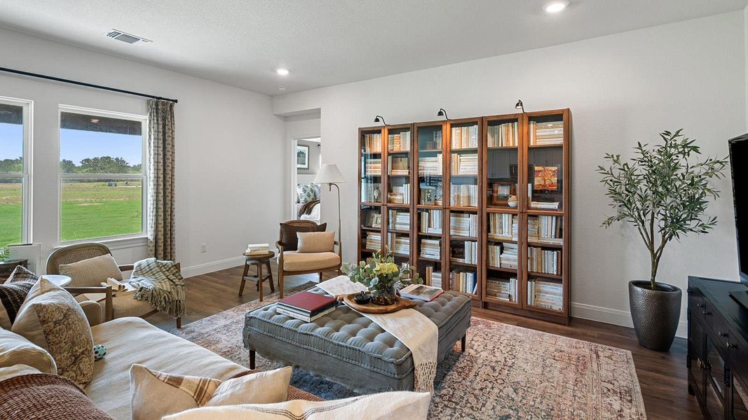 Furnished interior view inside a new home in Railhead, Cedar Creek (Image 6).