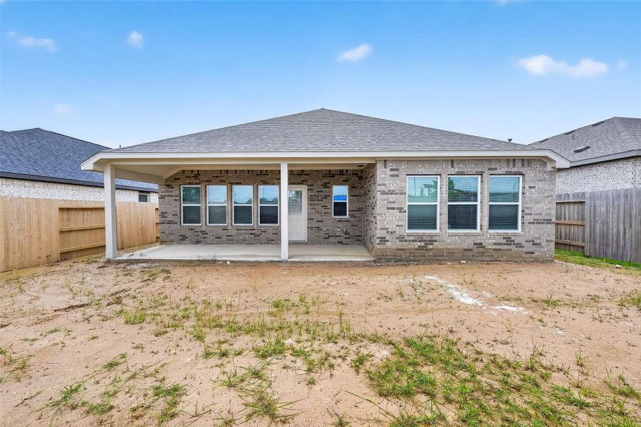Exterior details and patio area of a home in Cypress Green, Hockley (Image 4).