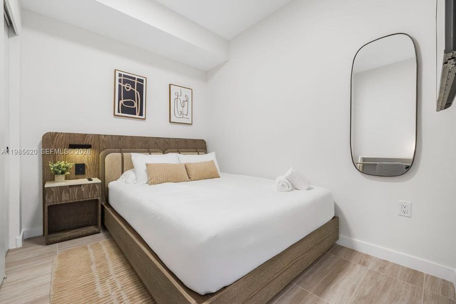 Furnished interior view inside a new home in , Miami Beach (Image 5). Furnished interior view inside a new home in , Miami Beach (Image 5).