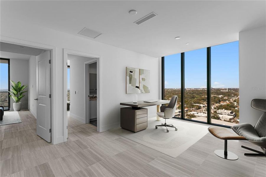 Furnished interior view inside a new home in , Tampa (Image 42).