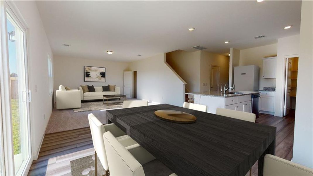 Furnished interior view inside a new home in Kendall Grove, McDonough (Image 9). Furnished interior view inside a new home in Kendall Grove, McDonough (Image 9).