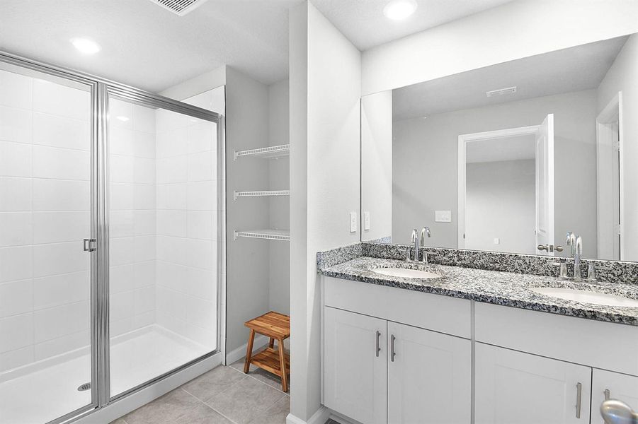 Large Vanity with Dual Sinks