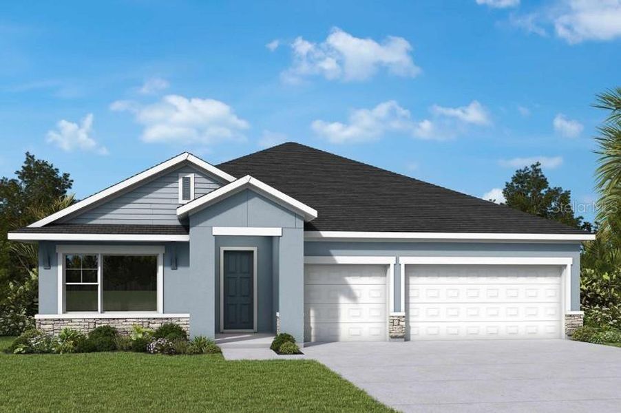 Front exterior of a new home in Southwind – Executive Series, Plant City, FL, highlighting curb appeal (Image 1). Front exterior of a new home in Southwind – Executive Series, Plant City, FL, highlighting curb appeal (Image 1).