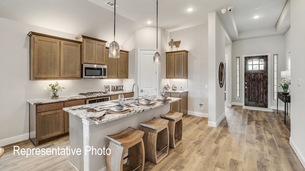 Furnished interior view inside a new home in Hulen Trails, Fort Worth (Image 4).