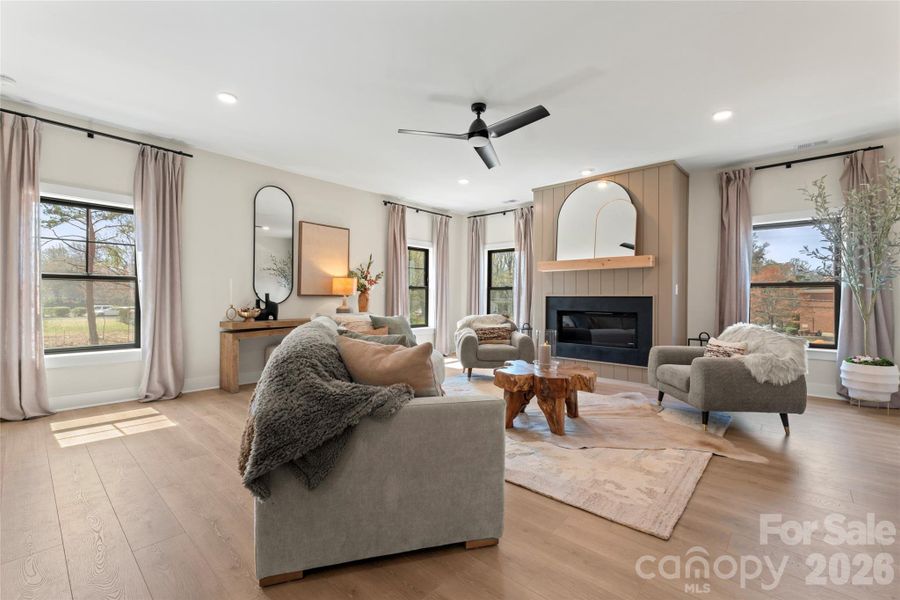 Open living area on main