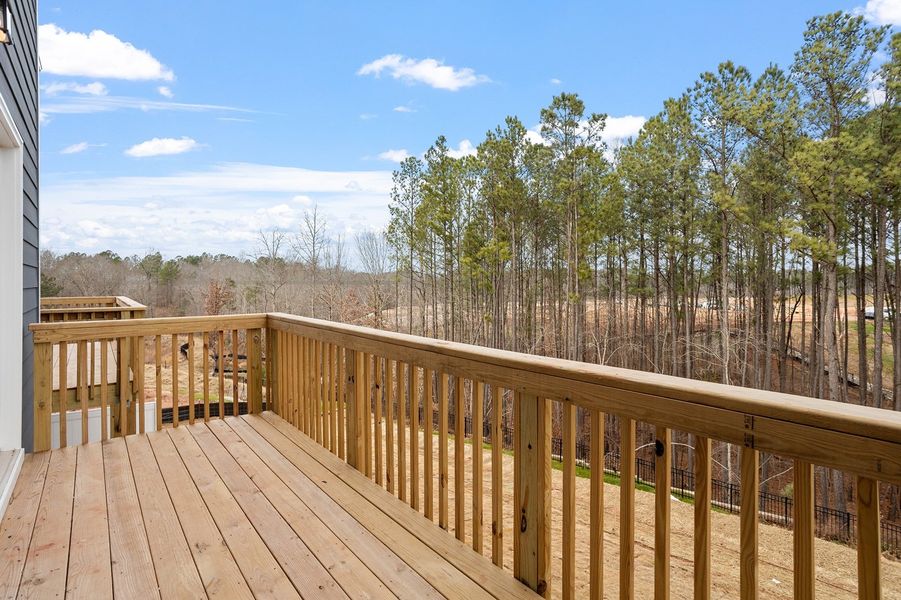 Exterior details and patio area of a home in Sweetbrier, Durham (Image 3).