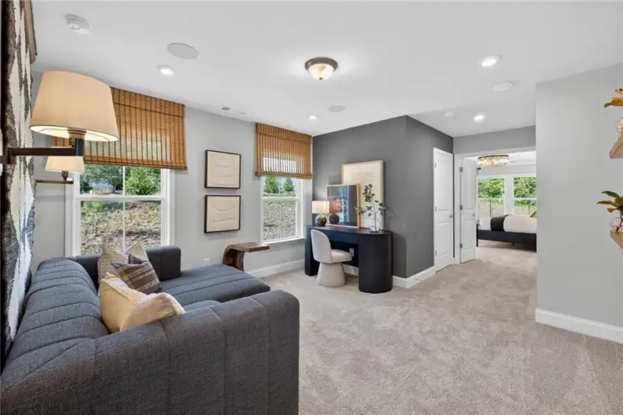 Furnished interior view inside a new home in Ansley Towns, Cumming (Image 20).