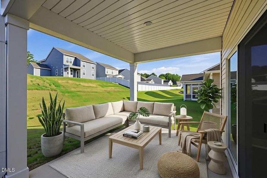 Exterior details and patio area of a home in 78 North, Sanford (Image 27).