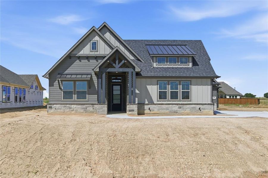 Front exterior of a new home in , New Fairview, TX, highlighting curb appeal (Image 22).