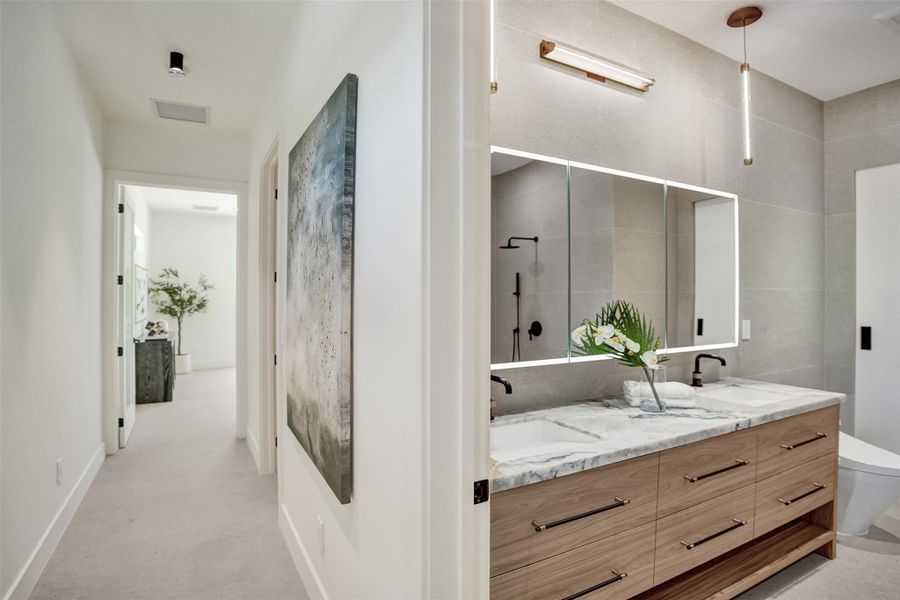 Furnished interior view inside a new home in , Lighthouse Point (Image 41).