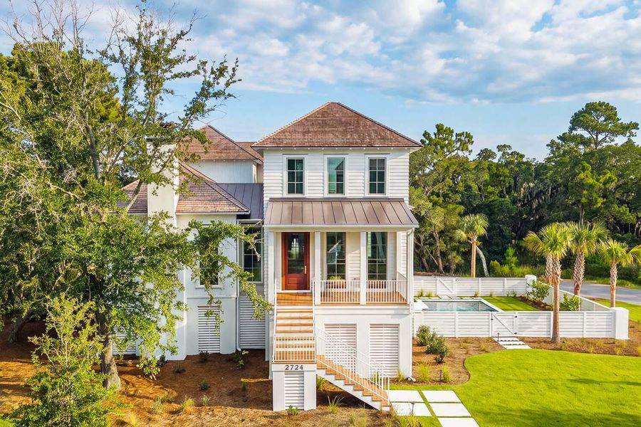 Front exterior of a new home in , Johns Island, SC, highlighting curb appeal (Image 26).