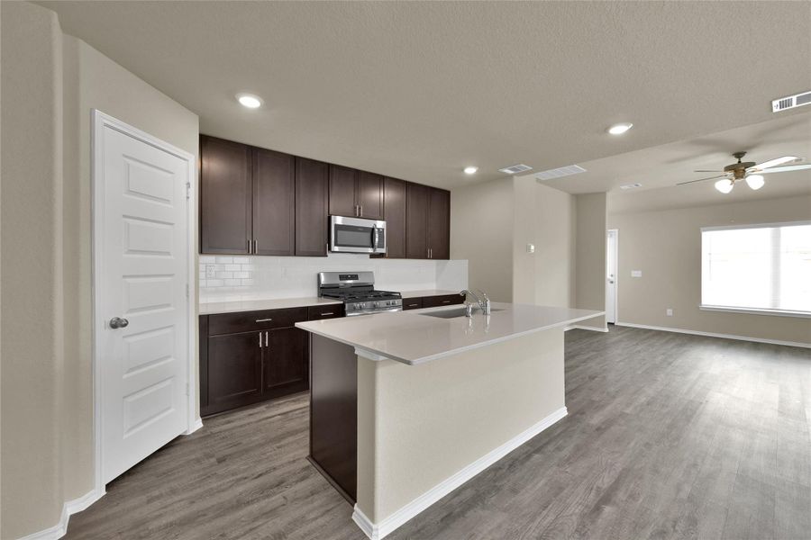 Furnished interior view inside a new home in Lakes at Black Oak, Magnolia (Image 6).