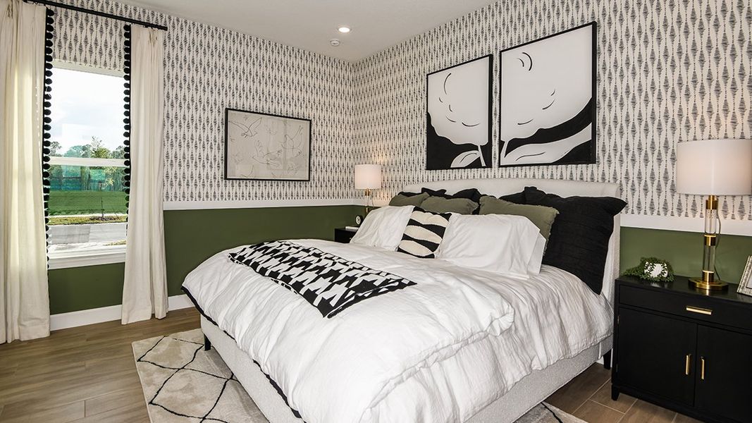 Representative furnished interior of a home built from the Pallazio by Taylor Morrison in Esplanade at Westview, Kissimmee (Image 18). Representative furnished interior of a home built from the Pallazio by Taylor Morrison in Esplanade at Westview, Kissimmee (Image 18).