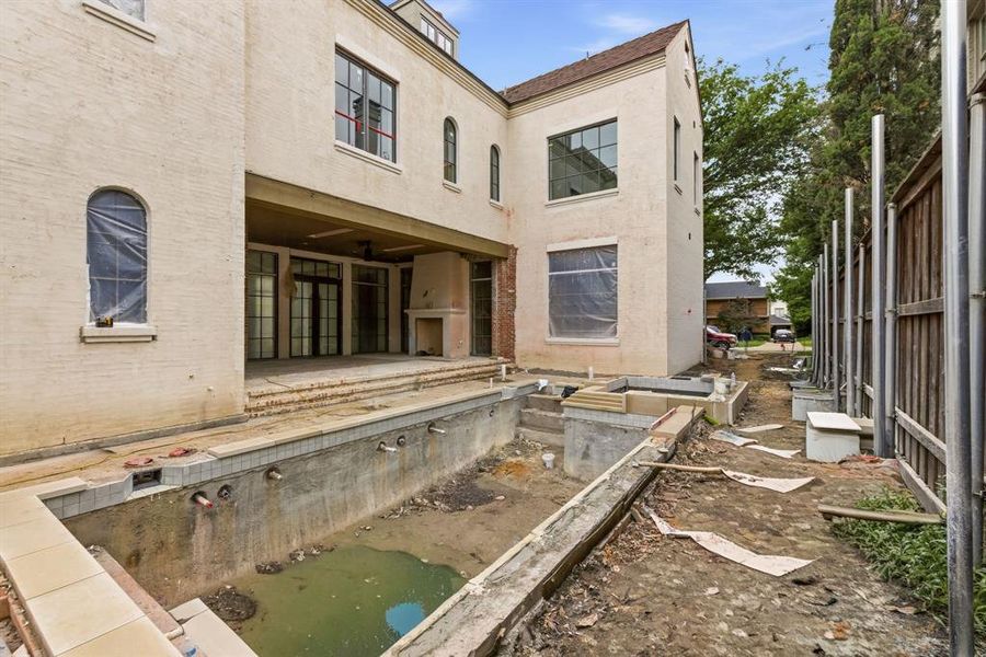In-progress construction of a new home in , University Park, TX (Image 23).