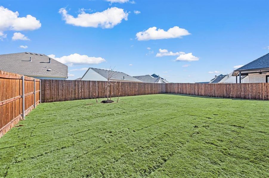 Exterior details and patio area of a home in Parks of Aledo, Aledo (Image 26).