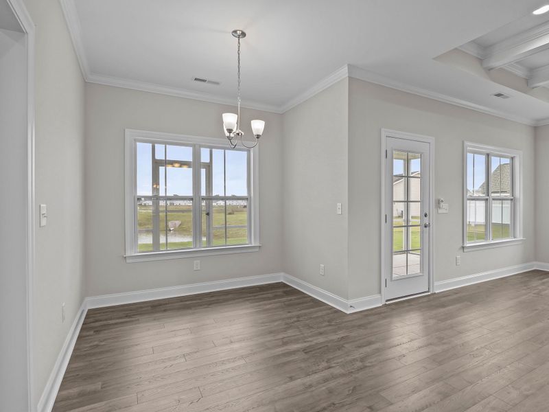 Spacious, unfurnished interior of a new home in The Villas at Langston Farms, Winterville (Image 22).