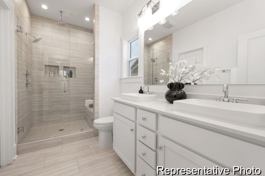 Furnished interior view inside a new home in Stonebridge Fairways, Monroe (Image 10).