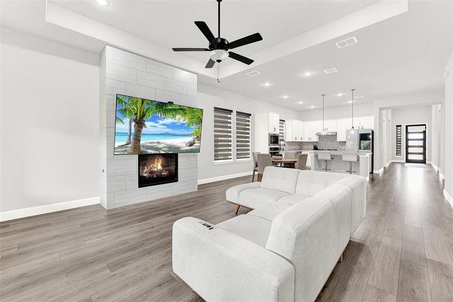 Furnished interior view inside a new home in , Northlake (Image 6).